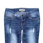 Paris Blues Y2K Bootcut Distressed Jeans Women’s Size 7 (29x29.5) Blue Low Rise Photo 2