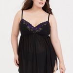 Torrid Black Mesh Lace Babydoll Sz 1X Photo 0