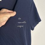 AG Adriano Goldschmied Navy Blue T-Shirt La Nouvelle Vague The New Wave Graphic Photo 2