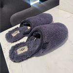 UGG  Cozy Gray Fuzzy Slippers Photo 2