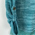 American Rag Green Sweater With Lace Hem Photo 4