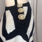 American Living Vintage Preppy Nautical Stripe Navy and White Knit Sweater Sz M Photo 3