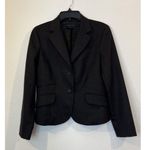 BCBG Maxazria Jacket Blazer Black Gray Tuxedo Button Women’s Size Medium Photo 1
