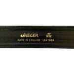 Jaeger Vintage  Mod Striped Pink Brown Suede Black Leather Wide Belt - Size 30" Photo 2