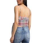 Free People  Real Love Plaid Tank Top S Photo 4