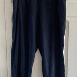 J. Jill Women's Navy Linen Stretch Large Comfort Coastal Nautical Quiet Luxury Blue Photo 0