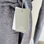 SOIA & KYO Safira Double Breasted Wool Herringbone Coat, Black/Gray Medium NWT Photo 8