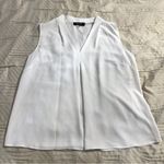 Nine West  White Sleeveless V Neck Tank Top Blouse Size Large Photo 2