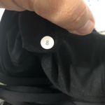 Lululemon black gold stripe cross cross built in bra tank top women’s size 8 Photo 12