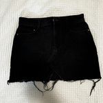 ZARA Black Denim Skirt Photo 2