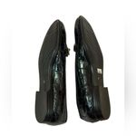 AMALFI WOMAN’s BLACK PATENT LEATHER FAUX CROC LOAFER SHOES ITALY Size 6 NWOT Photo 1