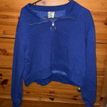 H&M Divided  Women’s Cropped Quarter Zip Oversized Medium  Photo 0