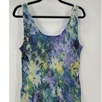 Jones Studio  abstract watercolor Color Tiered Sleeveless Maxi Dress Size 16 Photo 6