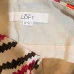 Loft Ann Taylor  Linen Embroidered Ikat Riveria Shorts Photo 5