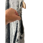 Shyanne  Kimono Duster Cardigan Open Front Womens OS Gray Black Aztec Fringe Photo 4