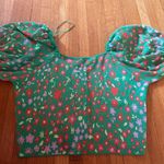 525 America Floral Puff Sleeve Sweater Top, Size L, NWT Photo 2