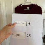 J.Crew  burgundy classic crewneck sweater size small Photo 6