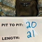 ECI Tweed Bucle Green Blue Cropped Blazer jacket Women's Size 10 Photo 2