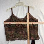 Romwe NWT 3XL Boho Floral Mesh Lace Trim Cami Tank Top Cottagecore Y2K Fairycore Photo 3