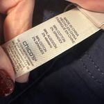 Chico's  1.5 Navy Blue Cargo Capri Pants Cropped Lightweight Cotton Spandex Medium Photo 13