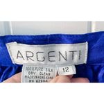 Vintage 100% Silk Butterfly Garden Embossed Print Skirt Suit Set size M 8 🦋 Blue Size M Photo 6