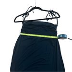 EXPRESS Black Tie-Strap Maxi Dress Size Small Adjustable and Stretchy Photo 5