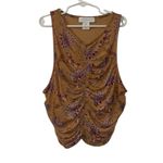 House of Harlow 1960 2pc Maxi Floral Print Stretchy Skirt Set(Size Small) Orange Photo 4