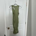 Sundry NWT  Rib Ruched Dress in Olive Photo 6