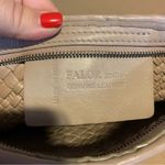 FALOR WOVEN NATURAL TAUPE LEATHER DETACHABLE CROSSBODY "LONDRA" BAG Tan Photo 10