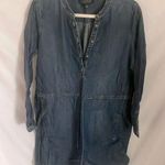 Lucky Brand : Blue Denim Dress- pockets- Midi- belted at the waist- M Photo 0