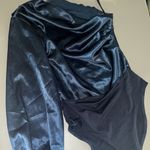 SOLY HUX Women's One Shoulder Long Sleeve High Waist Satin Bodysuit XS Photo 4