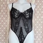Nasty Gal NWT  Black Mesh Lace thong lingerie bodysuit 

size 18 Photo 0