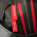 Spanx  Leather-Like Combo Sheath Dress In Luxe Black Photo 9