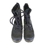 Sorel Women's Slimboot Black Tweed Lace Up Ankle Boots Heel Casual Winter 6.5 Photo 3