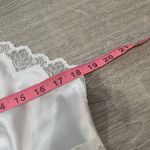 Cerie Lingerie Teddy Slip Top White Floral Lace Sz Large Babydoll Photo 2