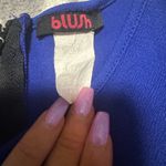 Blush  Royal Blue Crop Top Photo 2