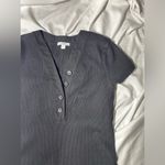 James Perse  Standard Rib Henley Dress | 4 Photo 7