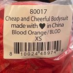 We are HAH Size XS New Cheap and Cheerful Sexy Bodysuit Blood Orange Photo 8