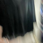 Rose + Olive  black “velour” shirt with undershirt Velvet feel Goth 1X Photo 3