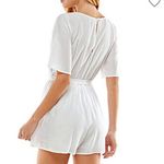 Altar'd State Altar’d State White Short‎ Wrap Top Romper Size M Photo 2