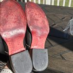 FREEBIRD by Steven Malena Black Cherry Leather mules block heel western size 9 Photo 8