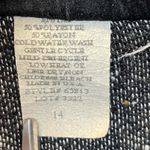 Vtg Mitchell Mitchell Womens 14 Blazer Long 3/4 Ruched Sleeves 80s Shoulder Pads Gray Photo 4