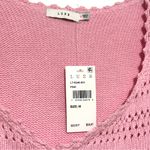 Lush Clothing NWT Lush Pink Crochet Women's Sweater Medium Photo 3
