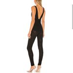 NBD  Elena Jumpsuit Sz XS‎ in Black NEW Mesh Plunge Photo 2