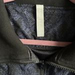 Athleta  Brooklyn Track Bomber Womens XL Blue Snake Print Full Zip‎ Jacket Photo 4