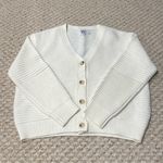 Princess Polly White Oroville Cardigan Sweater Photo 1