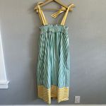 Buru Contrast Tie Top Midi Dress‎ Size XS/S EUC Yellow Photo 3