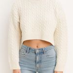 Altar'd State  Off White Cable Knit Sweater Photo 0