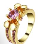 TJ Maxx Size 6 Round Cut Pink Topaz Ring Photo 0