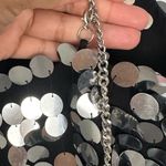 H:ours Revolve  Silver Disco Ball Bella Cocktail Midi Dress Sz XS Photo 3